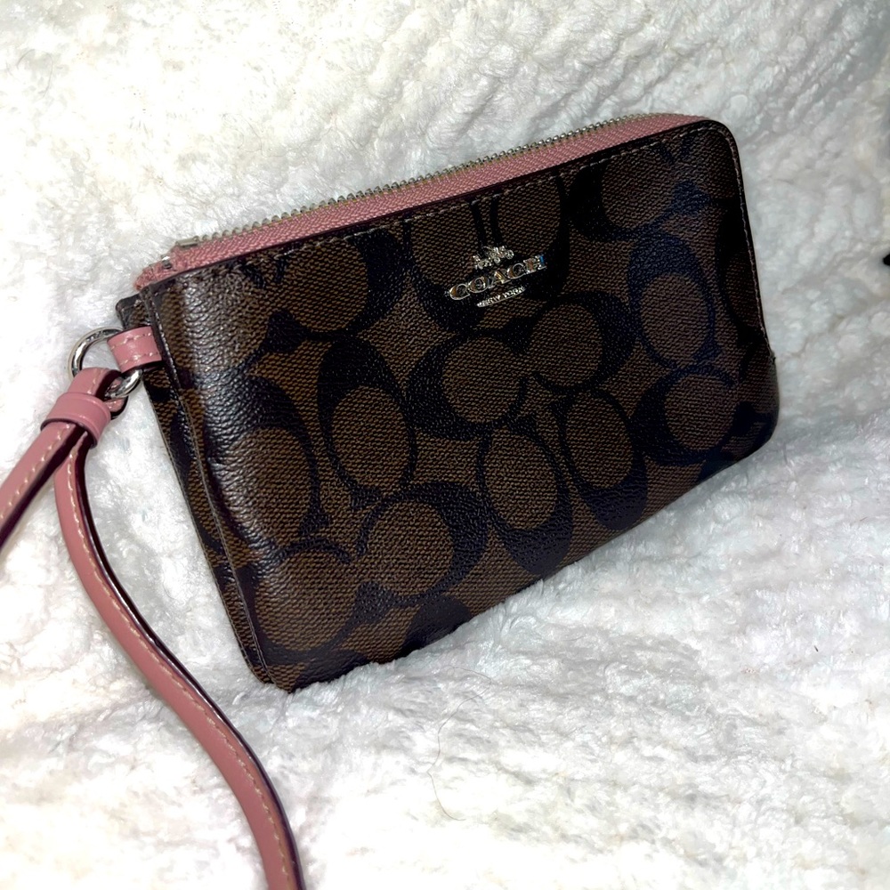 Like new Coach double wristlet